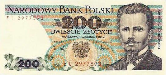 Polónia - 200 Zlotych 1988 (# 144c)