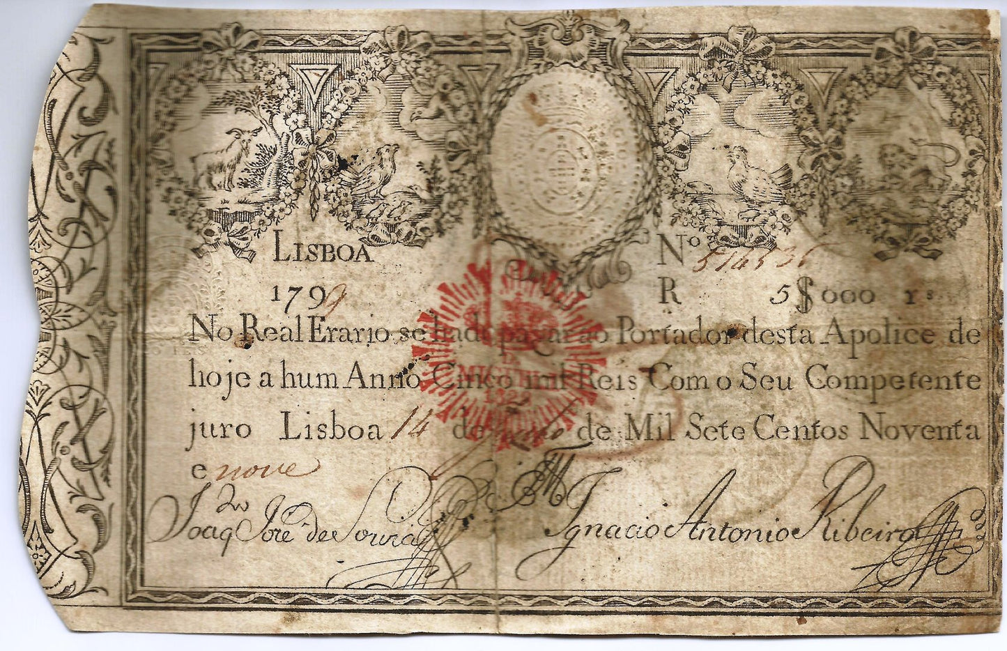 Portugal - 5$000 Reis 1799