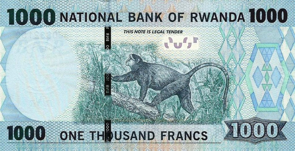 Ruanda - 1000 Francos 2015 (# 39)