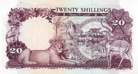 Uganda - 20 Shillings 1966 (# 3a)