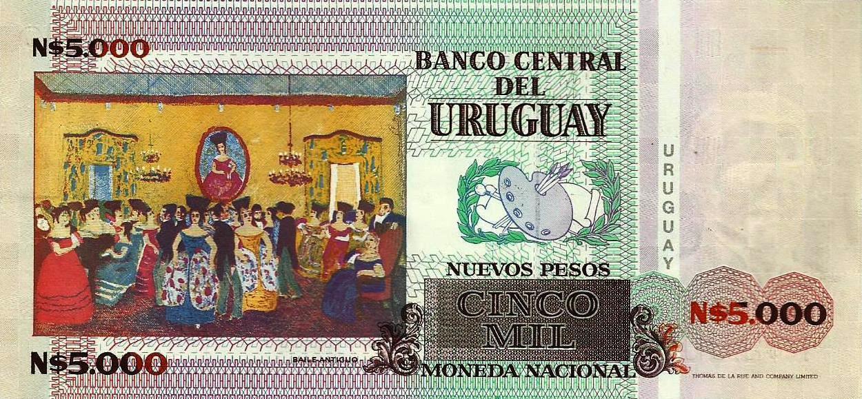 Uruguai - 5000 Pesos 1989 (# 68a)