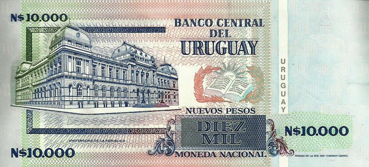 Uruguai - 10000 Pesos 1989 (# 68b)