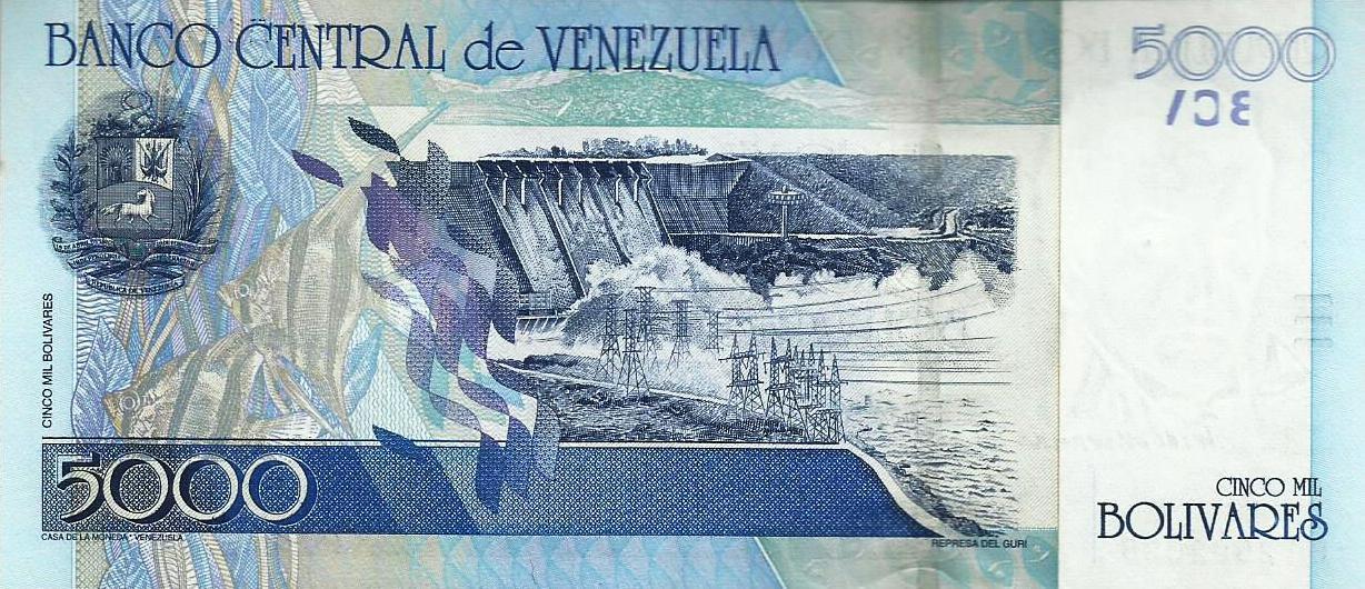 Venezuela - 5000 Bolivares 2004 (# 84c)