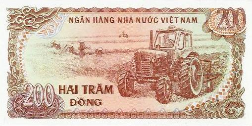 Vietname - 200 Dong 1987 (# 100)