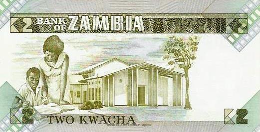 Zambia - 2 Kwacha 1980 (# 24c)