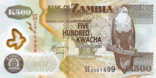 Zambia - 500 Kwacha 2011 (# 43h)