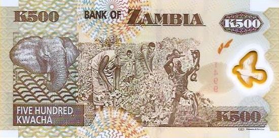 Zambia - 500 Kwacha 2011 (# 43h)