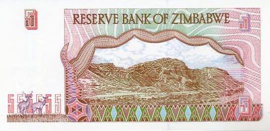 Zimbabwé - 5 Dolares 1997 (# 5)